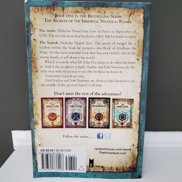 The Alchemist: The Secrets of The Immortal Nicholas Flamel by Michael Scott - Picture 2 of 2